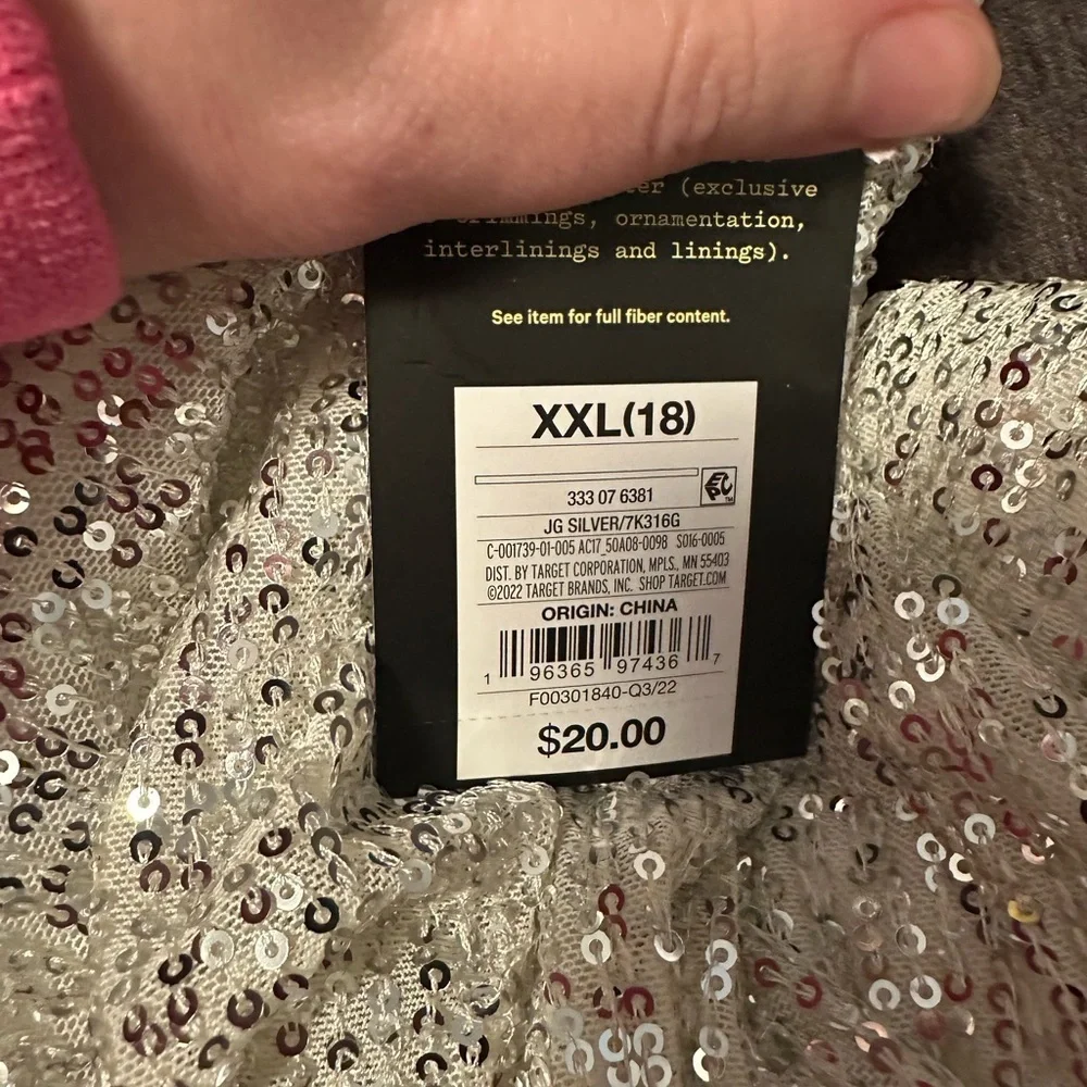 Art Class Silver Sequin Mini Dress